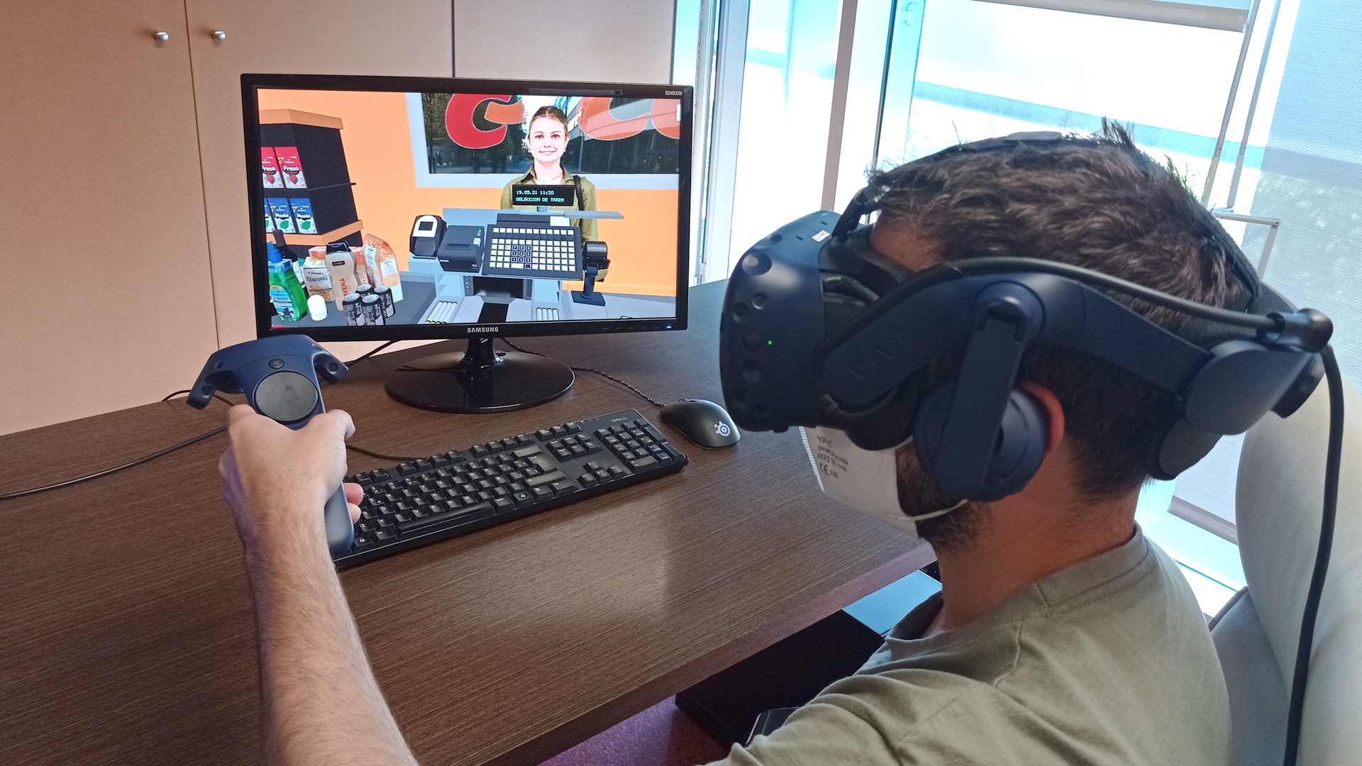 Prueba de una experiencia de realidad virtual